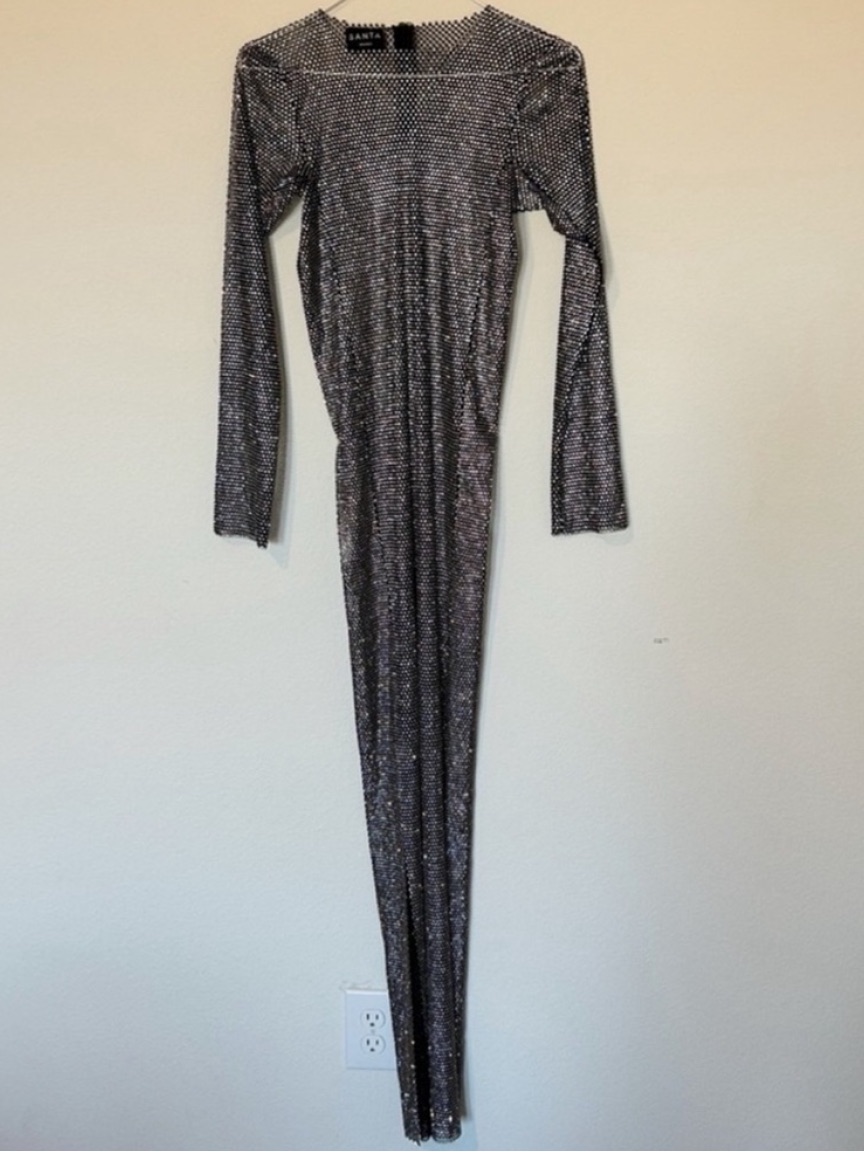 Santa Brands Revolve Diamonds Maxi Dress Black Nwt — image 5 of 8